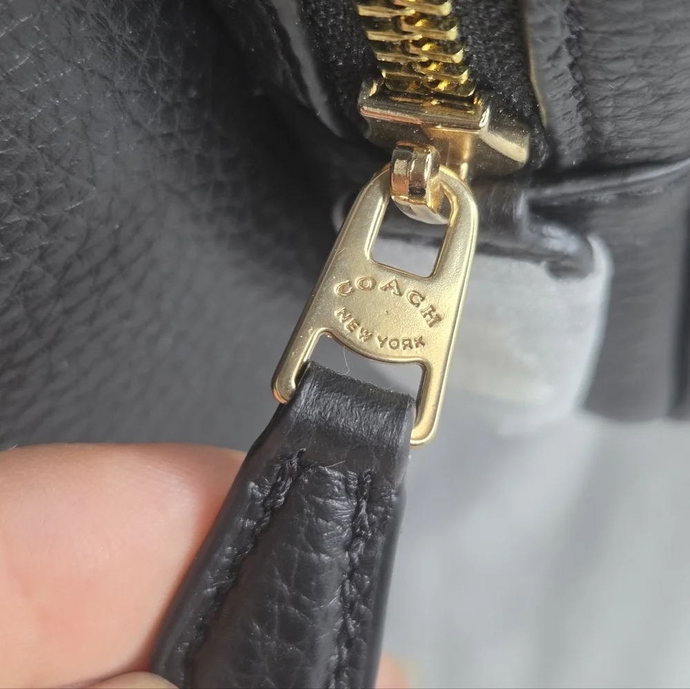 NWT Coach Black Leather Court Backpack In Large - Picture 12 of 16